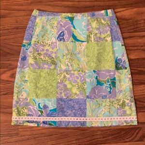 Lilly Pulitzer Cute Mini Cotton Skirt ~ size 6